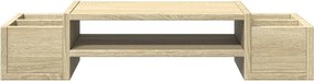 vidaXL Βάση Οθόνης με Αποθ. Sonoma Δρυς 70x27x15 εκ Επεξεργασμένο Ξύλο
