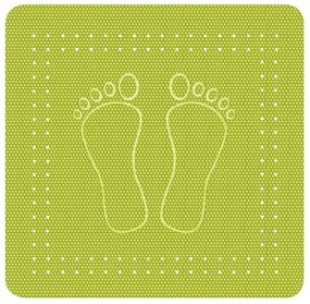 Αντιολισθητικό Ντουζιέρας Foot 4388 Kiwi Green Kleine Wolke 55Χ55 Rubber