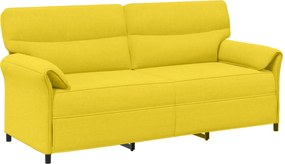 vidaXL Καναπές 100% πολυέστερ μεταλλικό πλαίσιο MDF, Κόντρα πλακέ