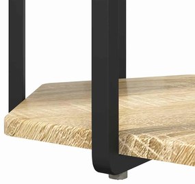 vidaXL Σετ βοηθητικά τραπεζάκια 2 pcs Βελανιδιά Σονομά και Μαύρο