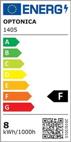 OPTONICA LED λάμπα G45 1405, 8W, 4500K, 710lm, E14
