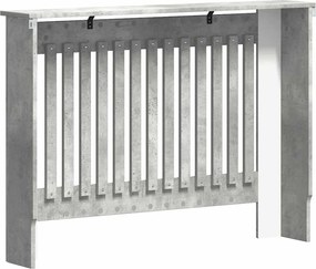vidaXL Καπάκι Καλοριφέρ Σκυρόδεμα Γκρι 112 x 19 x 81,5 cm