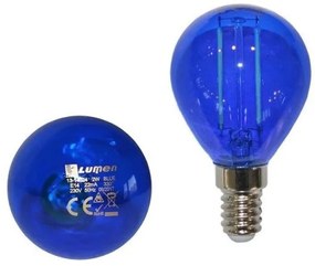 Λαμπτήρας LED E14 COG 2W Σφαιρική Lumen Adeleq-13-14024-Μπλε 13-14024
