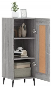 vidaXL Ντουλάπι Γκρι Sonoma 34,5x34x90 εκ. από Επεξεργασμένο Ξύλο