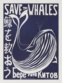 Αναπαραγωγή Save the Whales (Political Vintage)