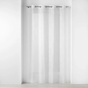 Κουρτίνες Douceur d intérieur  PANNEAU A OEILLETS 140 x 280 CM VOILE SABLE JACQUARD POESIA