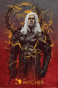Αφίσα The Witcher - Geralt the White Wolf, (61 x 91.5 cm)