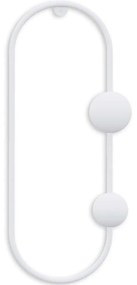 Κρεμάστρα Τοίχου 2 Θέσεων Cricket 494PYT1145 17x7x41cm White Wallity Μέταλλο