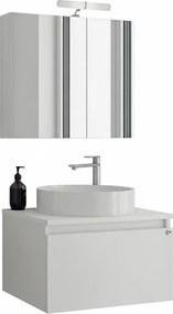 Drop Liberty 75 Top White Gloss 76x46 - Πάγκος με Νιπτήρα &amp; Κρυφοντουλαπο