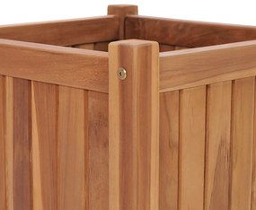 vidaXL Ζαρντινιέρα Υπερυψωμένη 40 x 40 x 40 εκ. από Μασίφ Ξύλο Teak