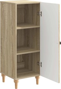 vidaXL Πλαϊνό γραφείο Sonoma Δρυς 33 x 34,5 x 90 εκ Επεξεργασμένο Ξύλο