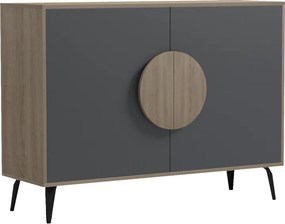Μπουφές Gora pakoworld sonoma-ανθρακί 110x35.5x82εκ