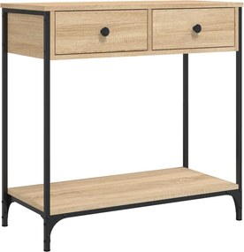 vidaXL Τραπέζι Κονσόλα Sonoma Δρυς 75x34,5x75 εκ. Επεξεργασμένο Ξύλο