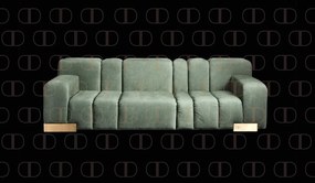 Καναπές Leo - ΤΡΙΘΕΣΙΟΣ (158+158/C) 360 x 95 x 78cm
