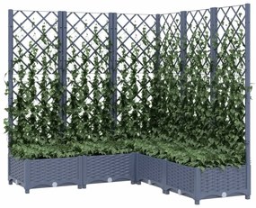 vidaXL Ζαρντινιέρα Κήπου με Καφασωτό Μπλε Γκρι 120x120x121,5 εκ. από PP
