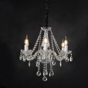 Φωτιστικό Κρεμαστο Aca BLK80416PCC GLADIOLO Διάφανο (Transparent)