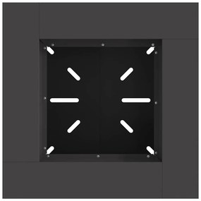 vidaXL Φωτιά Μαύρο 60 x 60 x 50 εκ Κρύα έλαση από χάλυβα