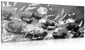 Εικόνα παπαρούνες σε κουτί σε ασπρόμαυρο - 120x60
