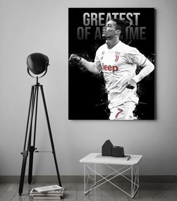 Πίνακας σε καμβά Ronaldo - The Greatest Of All Time KNV1522 120cm x 180cm Μόνο για παραλαβή από το κατάστημα