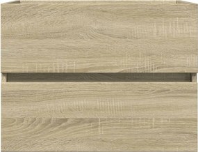 vidaXL Ντουλάπι Νιπτήρα Sonoma Δρυς 60x38,5x45 εκ. Επεξεργασμένο Ξύλο