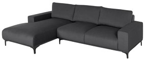 CORNER SOFA (LEFT) NOA  ANTHRACITE FABRIC 288x90-157x67-80Hcm.