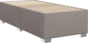 vidaXL Κρεβάτι Boxspring με Στρώμα Taupe 80x200 εκ. Υφασμάτινο