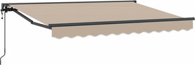 vidaXL Ηλεκτρικό Αναδιπλούμενο Σκίαστρο Μπεζ 2,5 x 2 m