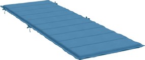 vidaXL Μαξιλάρι Ξαπλώστρας Μπλε 186x58x4 εκ. Ύφασμα