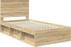 vidaXL Σκελετός Κρεβατιού Sonoma Δρυς 100 x 200 cm