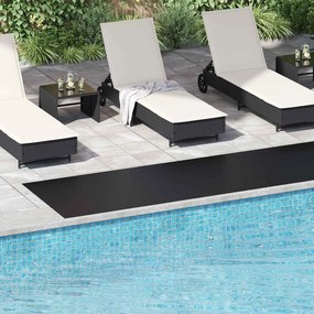 vidaXL Μάτ δαπέδου Μαύρο 1 x 5 m Λάστιχο
