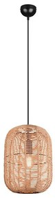 Φωτιστικό Οροφής Runa 303090132 35x150cm 1xE27 40W Black-Natural Trio Lighting