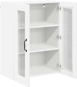 vidaXL Ραφιέρα τοίχου LUCCA Λευκό 60 x 31 x 80 εκ. Επεξεργασμένο Ξύλο