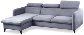 Γωνιακός καναπές Diplo-Αριστερή-Γκρι