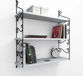 Ράφι Τοίχου Λευκό SERAMONI 72x20x81