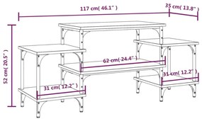 Έπιπλο Τηλεόρασης Sonoma Δρυς 117x35x52 εκ. Επεξεργ. Ξύλο - Καφέ