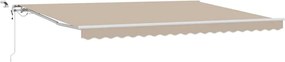 vidaXL Σκηνίτσα Αναδιπλούμενη Μπεζ 450 x 300 εκ Πολυέστερ και Μέταλλο