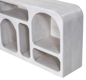 ΜΠΟΥΦΕΣ HANDYR HM9705 ΜΑΣΙΦ ΞΥΛΟ MANGO ΣΕ ΛΕΥΚΟ ΧΡΩΜΑ 165x35x75Yεκ.