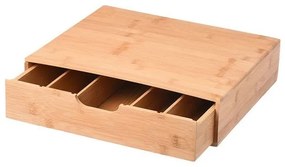 Estia Θήκη Για Κάψουλες Espresso Bamboo Essentials Συρταρωτή Με 5 Ρυθμιζόμενες Θέσεις 01-19860