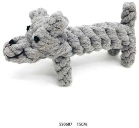 Παιχνίδι σκύλου ζωάκι από σχοινί - 15cm - 550607