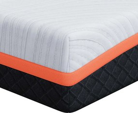 vidaXL Στρώμα Λευκό και Γκρι 80 x 160 cm Ζακάρ ύφασμα