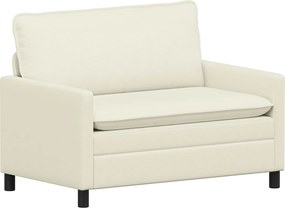 vidaXL Σετ Καναπέ 2 pcs Κρεμ Ύφασμα