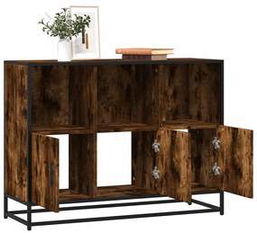 vidaXL Sideboard Καπνιστή δρυς 100x35x76 cm Κατασκευασμένο ξύλο