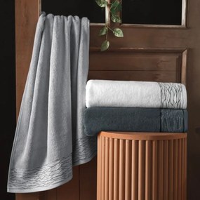 Πετσέτα Προσώπου (50x90) Guy Laroche Tiber 500gsm Γκρι