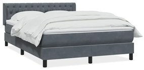 ΚΡΕΒΑΤΙ BOXSPRING ΜΕ ΣΤΡΩΜΑ ΣΚΟΥΡΟ ΓΚΡΙ 160X210 ΕΚ. ΒΕΛΟΥΔΙΝΟ 3318370