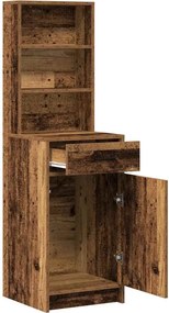 vidaXL Highboard Παλιό ξύλο 41 x 40 x 135 εκ Επεξεργασμένο Ξύλο
