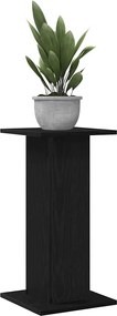 vidaXL Βάση φυτών 2 pcs Μαύρη Οξυά 30 x 30 x 60 cm Επεξεργασμένο ξύλο