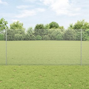vidaXL Συρματόπλεγμα με 44 Πόδια U Ασημί 1.2x50 μ Ατσάλη