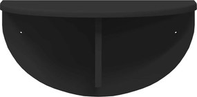 vidaXL Ράφι Τοίχου 2 pcs Μαύρο 48 x 24 x 24 εκ Επεξεργασμένο ξύλο