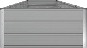 vidaXL Γλάστρα Ανοιχτό γκρι 580 x 100 x 45 εκ Επικαλυμμένος Χάλυβας