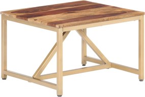 vidaXL Τραπεζάκι Βοηθητικό 60 x 60 x 40 εκ. από Μασίφ Ξύλο